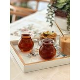 Luca Mia Ehlikeyif Çizgili Cam 6'lı Çay Bardağı