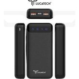Lucatech 12.500 Mah Powerbank — Galaxy Note 21 / Note 21 Ultra / S22 Fe (Çift Giriş + Çift Usb) - Siyah