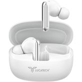 Lucatech Silikonlu Bluetooth Kulaklık — iPhone 12 Pro Max / 13 / 14 (Hafif Yapı) - Beyaz