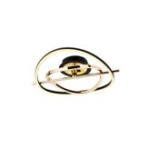 Luence Tuna Tekli Plafonyer Avize Gold-Black
