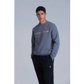 Lufian 112030137 Koyu Mavi Loved Erkek Sweatshirt