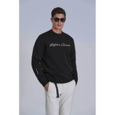Lufian 112030137 Siyah Loved Erkek Sweatshirt