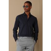 Lufian Austın Slim Fit Lacivert Erkek Basic Gömlek