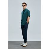 Lufian Bert Erkek Basic Gömlek Comfort Fit Yeşil
