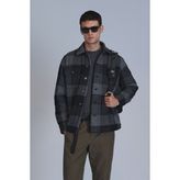 Lufian Broken Erkek Basic Gömlek Slim Fit Siyah - XL