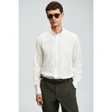 Lufian Danıel Erkek Basic Gömlek Regular Fit - Beyaz - 2XL