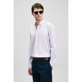 Lufian Danıel Erkek Basic Gömlek Regular Fit Lila - XL
