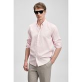 Lufian Danıel Erkek Basic Gömlek Regular Fit Pembe - 2XL