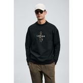 Lufian Erkek Sımba Sweatshirt 112030175 Siyah