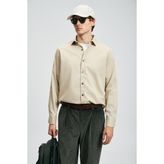 Lufian Ferla Erkek Basic Gömlek Regular Fit - Bej - XL