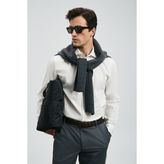 Lufian Ferla Erkek Basic Gömlek Regular Fit - Beyaz - 2XL