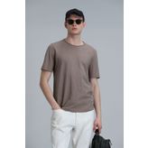 Lufian Junya Erkek Basic Tişört Deve Tüyü