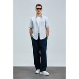 Lufian Kamer Erkek Basic Gömlek Regular Fit Lacivert - XL