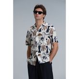 Lufian Kardem Erkek Basic Gömlek Comfort Slim Fit Bej - XL