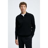 Lufian Petra Erkek Kazak Siyah - XL