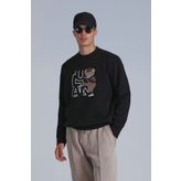 Lufian Pıtcher Erkek Sweatshirt Siyah