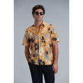 Lufian Shen Erkek Basic Gömlek Regular Fit Sarı - XL