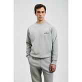 Lufian Sıgma Erkek Sweatshirt Açık Gri