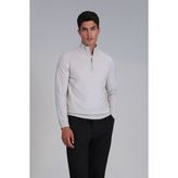 Lufian Stavan Erkek Kazak - Ekru - 2XL