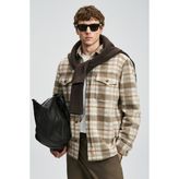 Lufian Vardar Erkek Basic Gömlek Regular Fit Bej - 3XL