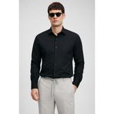 Lufian Venedıc Erkek Basic Gömlek Regular Fit Siyah - 2XL
