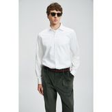 Lufian Veran Erkek Basic Gömlek Regular Fit Beyaz - 4XL
