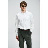 Lufian Veran Erkek Basic Gömlek Regular Fit - XS - Beyaz