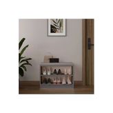 Lüks Puflu Ayakkabılık Ve Askılık %100 Mdf 2 Raflı Portmanto Seti Puf02 Kül Gri