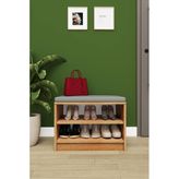 Lüks Puflu Ayakkabılık Ve Askılık %100 Mdf 2 Raflı Portmanto Seti Puf02 Petra
