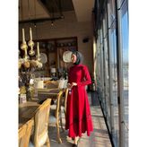 Lüks Terzi Nakış Detaylı Elbise - Bordo - 2