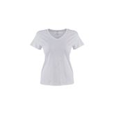 Lumberjack Ct132 Basıc Modal V Neck Beyaz Kadın T-shirt