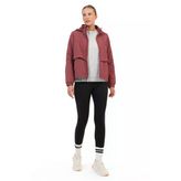 Lumberjack Foldown Kadin Mont - Bordo