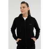 Lumberjack W-SN77 BASIC FULL ZIP HOO Siyah Kadın Eşofman Üstü