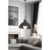 Lumen İstanbul Esta Tekli Siyah Avize