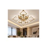 Lumera Lighting elmas 8’li gold 3 renk ışık özellikli modern avize.