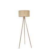 Lumexx Fısco Trıpod Eskıtme Lambader Sılındır Bambu 010 Abajurlu