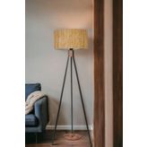 Lumexx Fısco Trıpod Sıyah Lambader Sılındır Bambu 07 Abajurlu