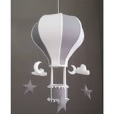 Lumiere Balon Avize - Antrasit - Beyaz