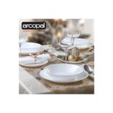 Luminarc Arcopal Zelie Beyaz 6lı 20 Cm.6 Kişilik Çukur Yemek Tabağı.