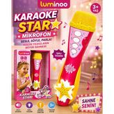 Luminoo Karaoke Mikrofon Sesli Işıklı Oyuncak 3+ Yaş Müzik Eğlence Seti - Renkli