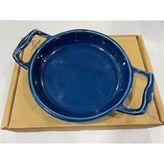 Luna Home Porselen Isıya Dayanıklı Fırın Tepsisi - 23 x 32 cm - Lacivert