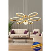 Luna Lighting Suyolu Mutfak Salon Oturma Yatak Odası Modern LED Beyaz Işık Avize - Gold