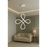 Luna Lighting Yonca Modeli 2025 Collection Salon Mutfak Banyo Yatak Çocuk Odası Modern LED Avize - Beyaz
