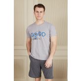 Lunaberry Babalar Günü Erkek Yazlık Şortlu Takım 100% Pamuk Sporcu,indoor Outdoor, Fitness,ev Iyim