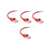 Lunatic Cat610KF 10 Metre Kırmızı Cat6 Rj45 Lan Kablosu UÇLARI HAZIR TAKILI Bilgisayar Modem İnternet Ethernet Kablosu (KIRMIZI, 10 Metre)