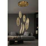 Lunex 7 Li Modern Sarkıt LED Avize - 1 - Gold