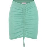 Lurex Simli Mint Yeşili Etek - 38