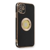 Lutesya iPhone 12 Kılıf Store Silikon - Siyah