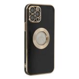 Lutesya iPhone 12 Pro Max Kılıf Store Silikon - Siyah
