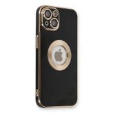 Lutesya iPhone 14 Plus Kılıf Store Silikon - Siyah